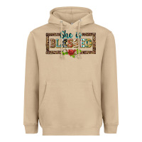 Mushroom she is blesssed floral Heavyweight Hoodie - BarkalooDesign