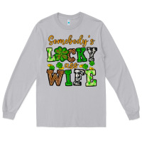 Moon Dust St. Patrick's Somebody’s lucky ass wife Long Sleeve Tee - OliviaCreatesArt