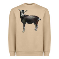 Mushroom Alpine Goat Heavyweight Sweatshirt - LillyAllenDesigns
