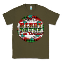 Army Green Merry Drunk I'am Christmas Classic Tee - Artiststas