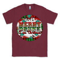 Burgundy Merry Drunk I'am Christmas Classic Tee - Artiststas