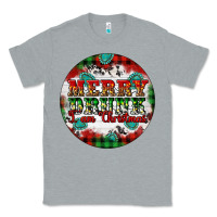 Heather Grey Merry Drunk I'am Christmas Classic Tee - Artiststas