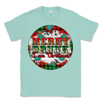 Seafoam Merry Drunk I'am Christmas Classic Tee - Artiststas