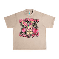 French Oak Somebunny loves you Easter Day Urban Heavy Tee - CowGirlArtShop