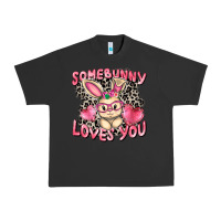 Pigment Black Somebunny loves you Easter Day Urban Heavy Tee - CowGirlArtShop