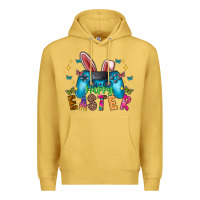 Antique Gold Happy Easter Gamer Premium Hoodie - CowhideDigitalArt