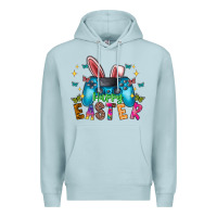 Blue Mist Happy Easter Gamer Premium Hoodie - CowhideDigitalArt