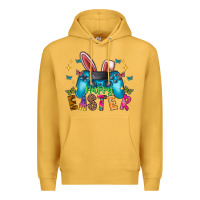 Mustard Happy Easter Gamer Premium Hoodie - CowhideDigitalArt