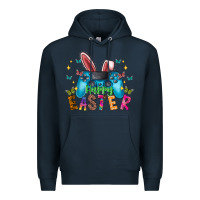 Navy Happy Easter Gamer Premium Hoodie - CowhideDigitalArt