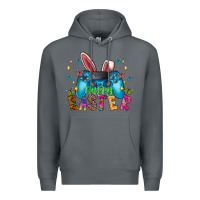 Rock Happy Easter Gamer Premium Hoodie - CowhideDigitalArt