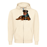 Sandshell rottweiler Zipper Hoodie - Artiststas