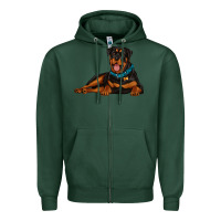 Sports Green rottweiler Zipper Hoodie - Artiststas