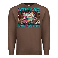 Chestnut western nurse stethoscope turquoise leopardes Premium Sweatshirt - BarkalooDesign