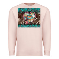 Pale Pink western nurse stethoscope turquoise leopardes Premium Sweatshirt - BarkalooDesign