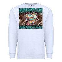 White western nurse stethoscope turquoise leopardes Premium Sweatshirt - BarkalooDesign
