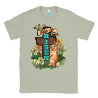 Matcha He is risen Bunny Cross Easter Day Classic Tee - HowdyJamesFarm