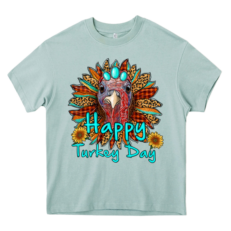 Happy Turkey Day Sunflower Heavy Core Tee by RanaPortraitStore | Teevron