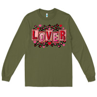 Army Green Valentine's Day lover Long Sleeve Tee - FaDigitalArtStudio