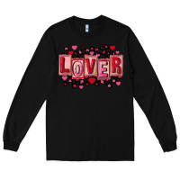 Black Valentine's Day lover Long Sleeve Tee - FaDigitalArtStudio