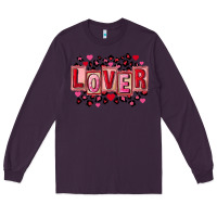 Plum Valentine's Day lover Long Sleeve Tee - FaDigitalArtStudio