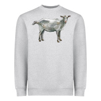 Heather Grey saanen goat Heavyweight Sweatshirt - LillyAllenDesigns