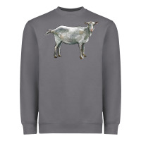 Storm saanen goat Heavyweight Sweatshirt - LillyAllenDesigns