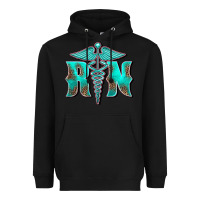 Black registered medical symbol nurse Heavyweight Hoodie - BarkalooDesign