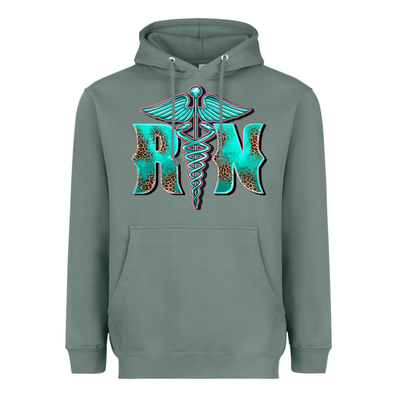 Registered Medical Symbol Nurse Heavyweight Hoodie by BarkalooDesign | Teevron