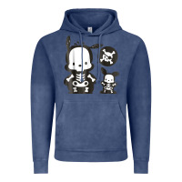 Vintage Denim pochacco skeleton halloween shirt Vintage Hoodie - longCreatives