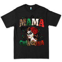 Black La Mama Mas Chingona Premium Tee - texasbilliewilder