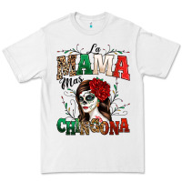 White La Mama Mas Chingona Premium Tee - texasbilliewilder