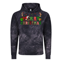 Cloud Black merry christmas Vintage Hoodie - OliviaCreatesArt