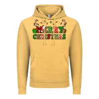 Vintage Mustard merry christmas Vintage Hoodie - OliviaCreatesArt
