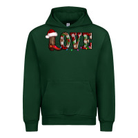 Forest Green love christmas boots Urban Hoodie - AdoDesignShop