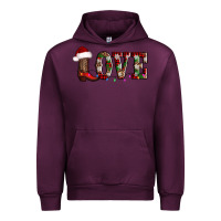 Mauve Wine love christmas boots Urban Hoodie - AdoDesignShop