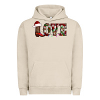 Pigment French Oak love christmas boots Urban Hoodie - AdoDesignShop
