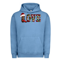 Pigment Pebble Blue love christmas boots Urban Hoodie - AdoDesignShop