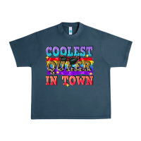 Midnight Navy Coolest queer in town Urban Heavy Tee - CowGirlArtShop