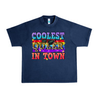 Navy Coolest queer in town Urban Heavy Tee - CowGirlArtShop