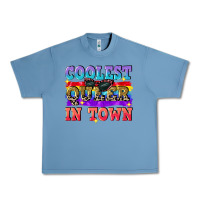 Pebble Blue Coolest queer in town Urban Heavy Tee - CowGirlArtShop