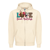 Sandshell love french bulldogs Zipper Hoodie - Artiststas