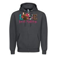 Smoke love french bulldogs Zipper Hoodie - Artiststas