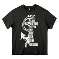 Asphalt she is the anchor keeping my feet on the ground Heavy Core Tee - Bettercallsaul