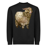 Black Angora Goat Heavyweight Sweatshirt - LillyAllenDesigns