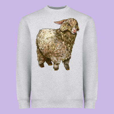 Angora Goat Heavyweight Sweatshirt Designed By Lillyallendesigns