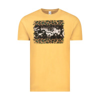 Vintage Mustard leopard cowhide pattern background Vintage Tee - Jasminsmagicworld