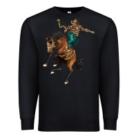 Black western horse rodeo Premium Sweatshirt - BarkalooDesign