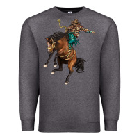 Charcoal Heather western horse rodeo Premium Sweatshirt - BarkalooDesign