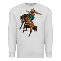 Dove Grey western horse rodeo Premium Sweatshirt - BarkalooDesign