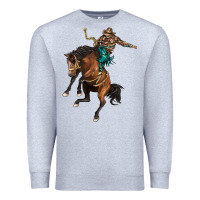 Heather Grey western horse rodeo Premium Sweatshirt - BarkalooDesign